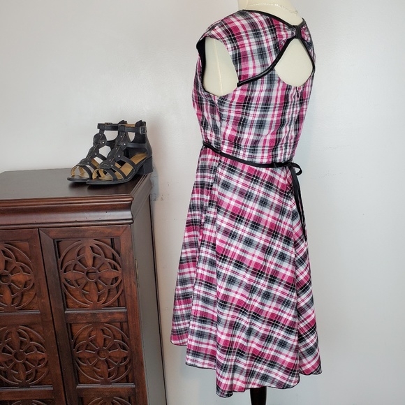 Speechless Other - Speechless Girls Dress Pink Black Plaid, 16